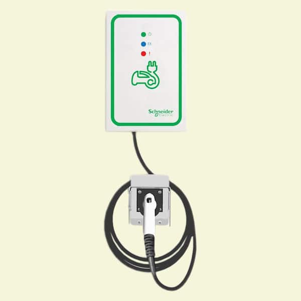 Schneider Electric EVlink 30 Amp Level-2 Outdoor Wall Mount Electric Vehicle Charging Station