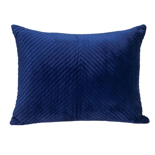 PARKLAND COLLECTION Miki Transitional Blue Lumbar Throw Pillow