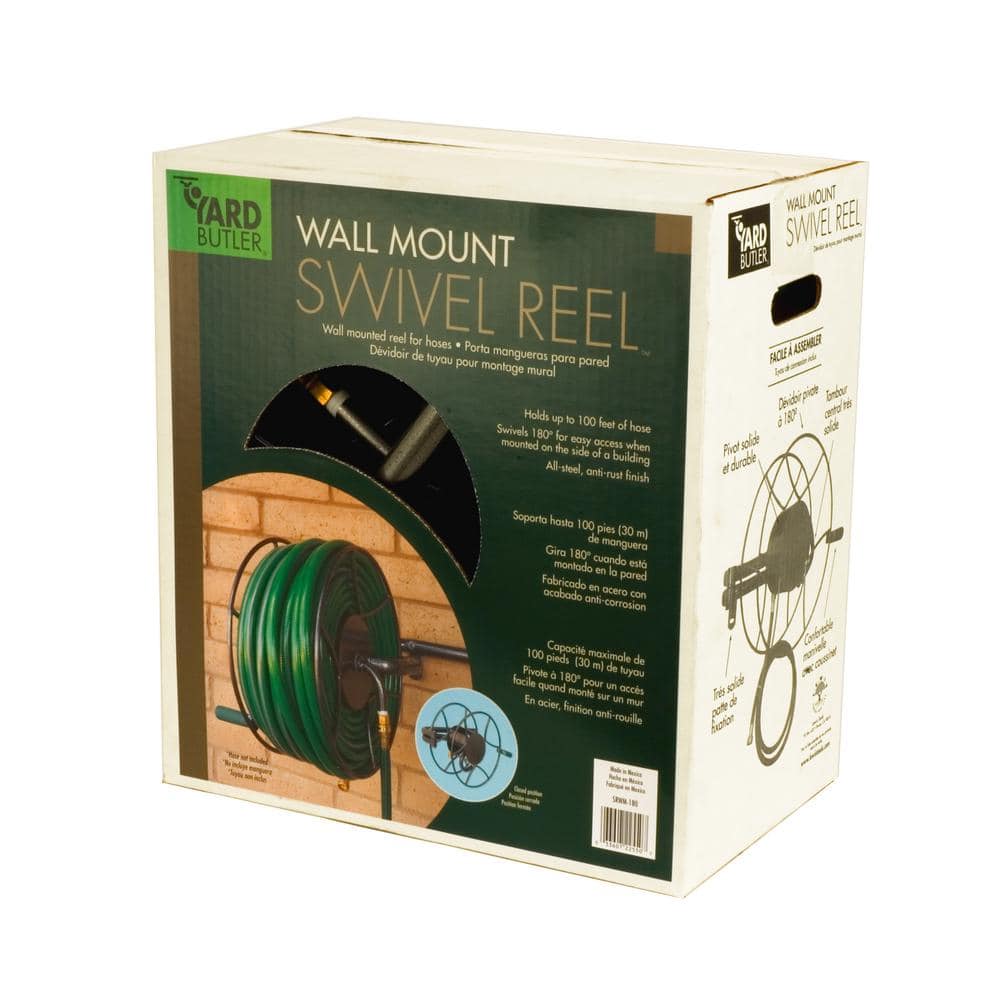 Yard Butler® Wall Mount Swivel Hose Reel