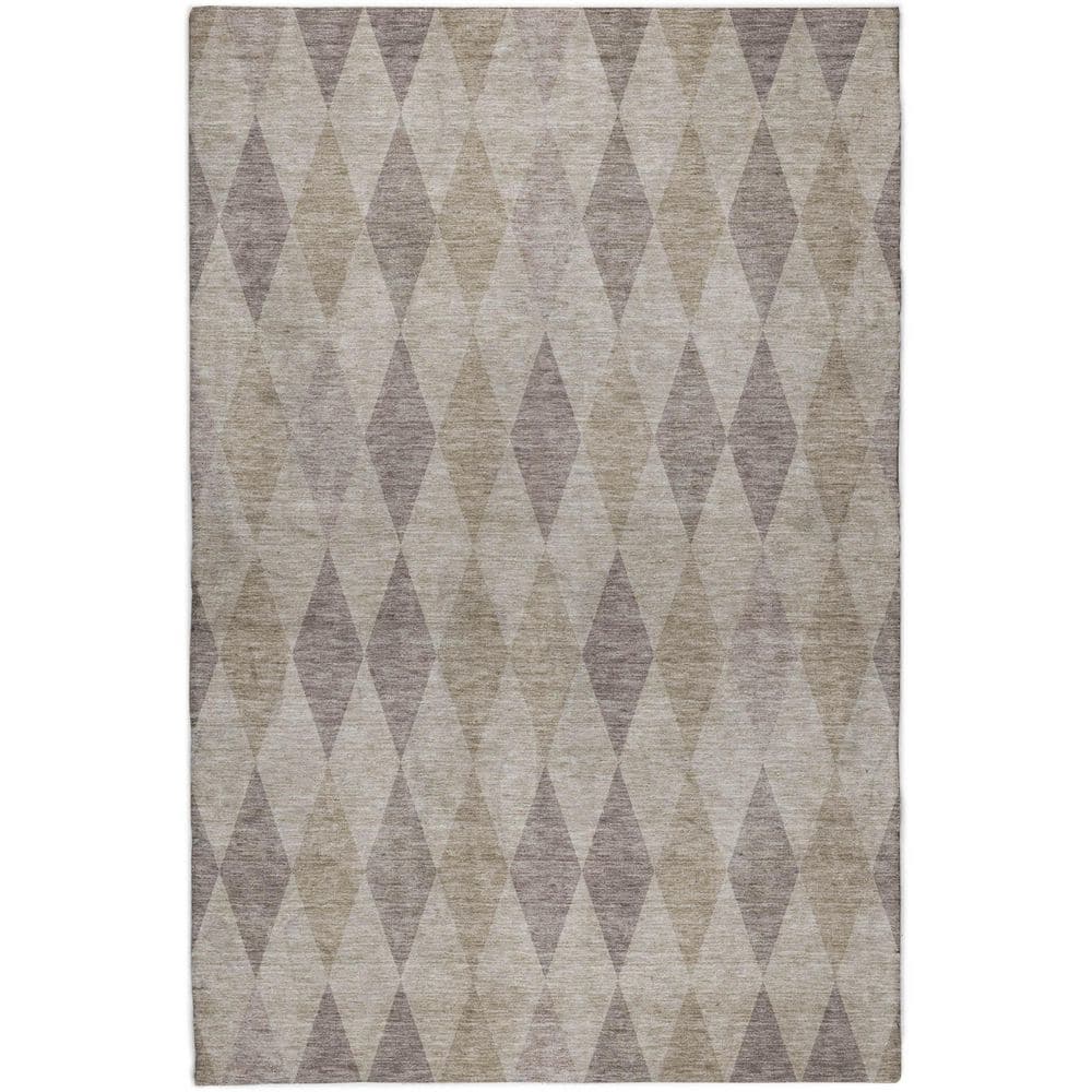 Dream Shag Premium Machine Washable Abstract ADS561 Beige 3 ft. x 5 ft. Area Rug price history on PriceWatchPro