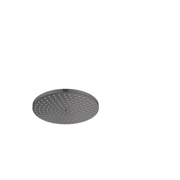 Hansgrohe Raindance S 1-Spray Patterns 1.75 GPM 0 in. Fixed Shower Head in Brushed Black Chrome