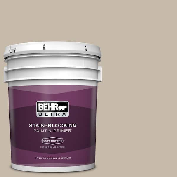 BEHR ULTRA 5 gal. #730C-3 Castle Path Extra Durable Eggshell Enamel Interior Paint & Primer