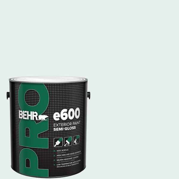 BEHR PRO 1 gal. #730E-1 Polar White Semi-Gloss Exterior Paint