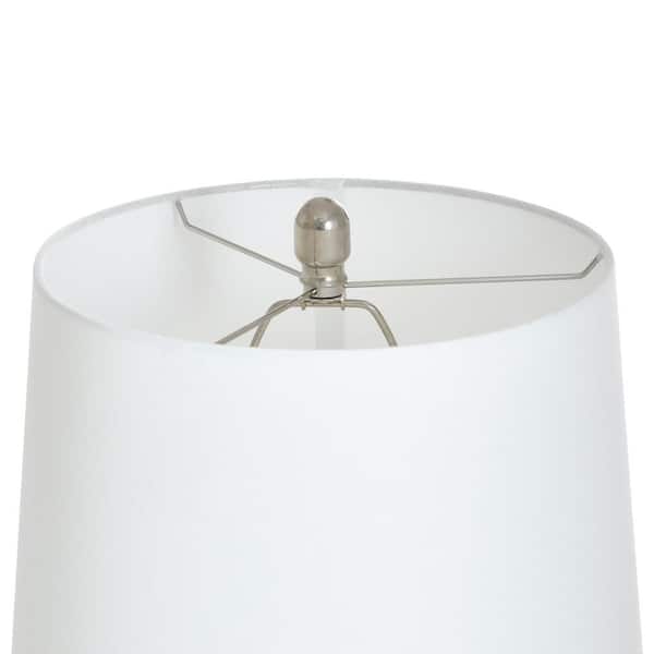 StyleCraft 30 in. Polished Nickel, Off-White Task and