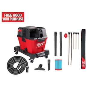 M18 FUEL 6 Gal. Cordless Wet/Dry Shop Vac W/Filter, Hose and AIR-TIP 1-1/4 in. - 2-1/2 in. Micro Hose Attachment