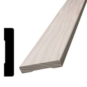 Ornamental Mouldings 1-1/16 in. x 1-3/8 in. x 96 in. White Hardwood  Colonial Backband Moulding 1520-8WHW - The Home Depot