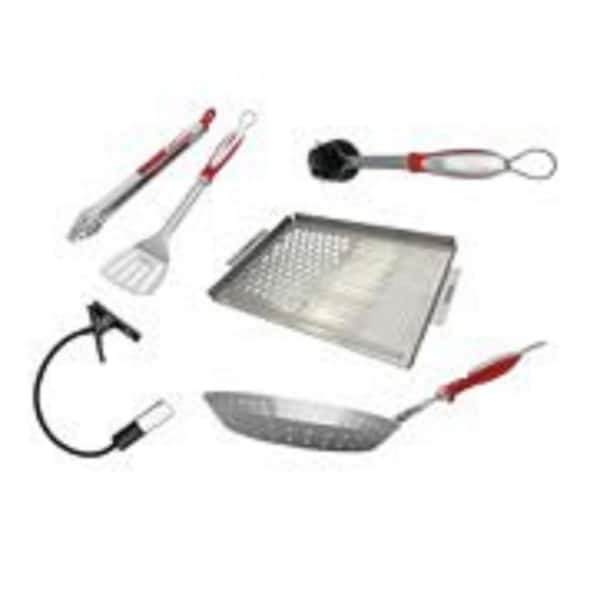 Nexgrill Revelry Steel BBQ Grill Tool Set and Cooking Accessories Kit - The Home Depot