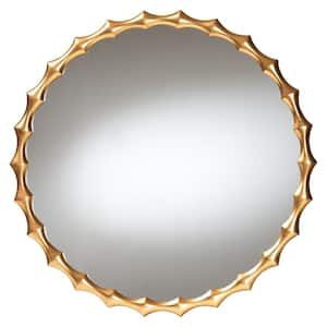 Everette Antique Goldleaf 35.4 in. W x 35.4 in. H Mirror