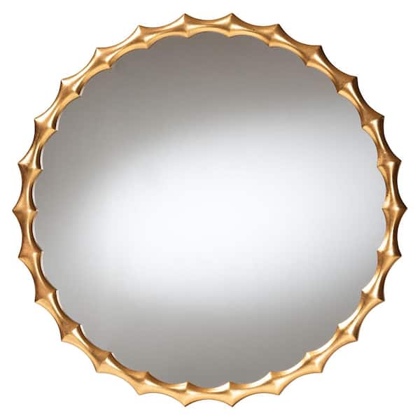 Everette Antique Goldleaf 35.4 in. W x 35.4 in. H Mirror