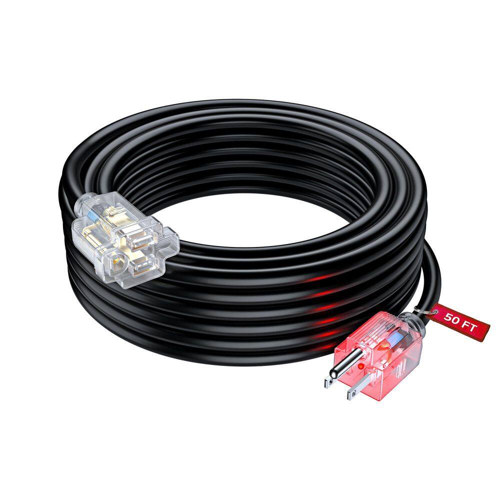 50 ft. 16 / 3 Light Duty Indoor Extension Cord with Plug Light 13 Amps Black price history on PriceWatchPro