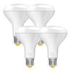 65-Watt Equivalent BR30 Dimmable Brilli Wind Down Relaxing LED Flood Light Bulbs in White (4-Pack)