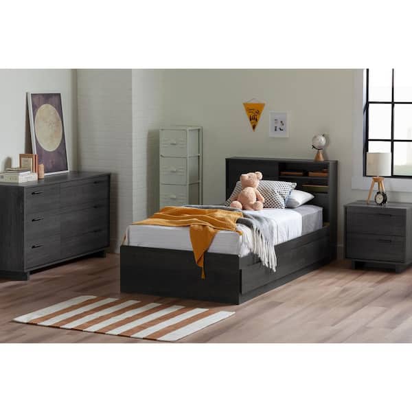 Asheville 6-Piece Storage Bedroom Set with Dresser, Mirror