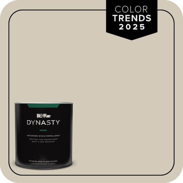 BEHR DYNASTY 1 qt. Designer Collection #DC-010 Even Better Beige Semi-Gloss Enamel Interior Stain-Blocking Paint & Primer
