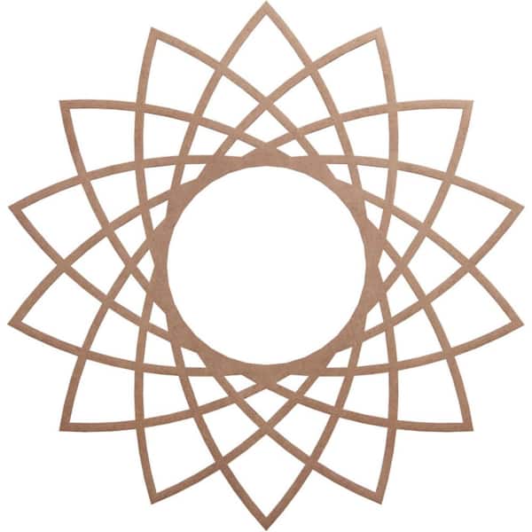 Ekena Millwork 0.25 in. x 36 in. x 36 in. Wood Medallion Moulding