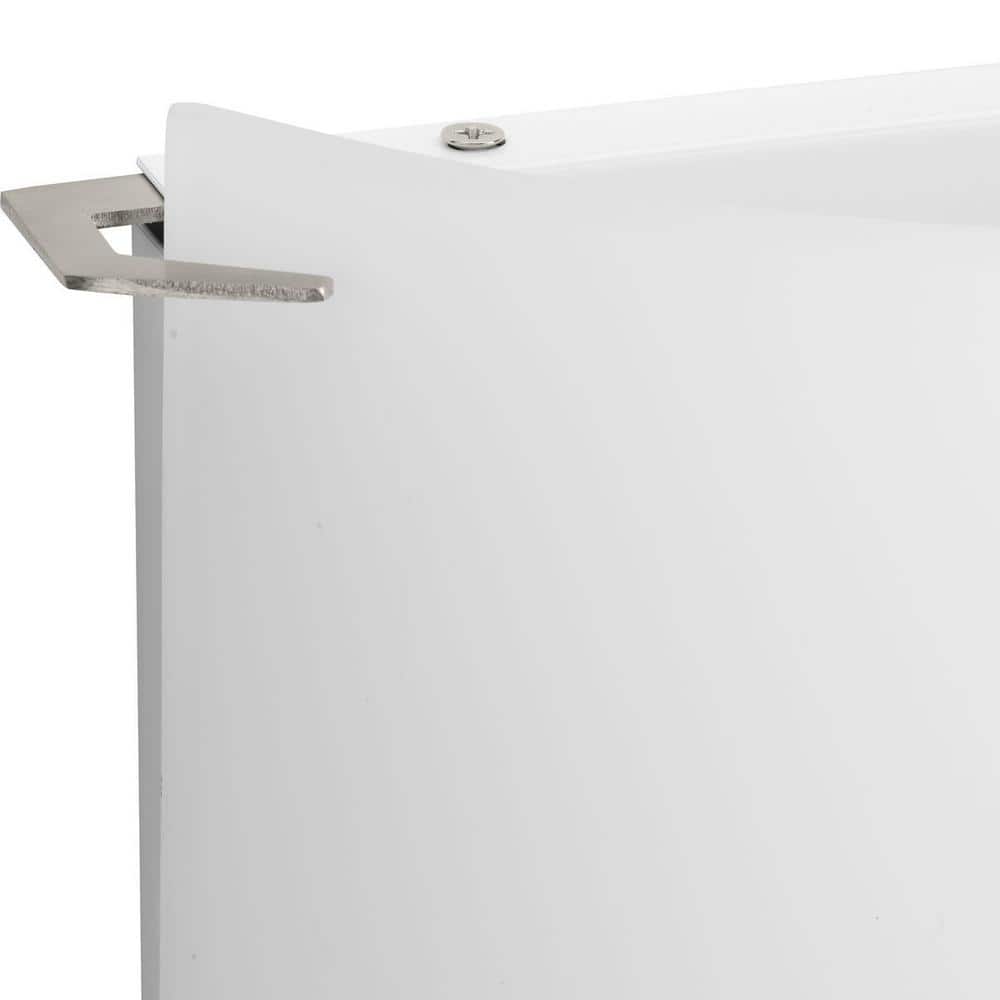 Modern Brushed Nickel 12" Two-Light Wall Sconce with Etched Glass
