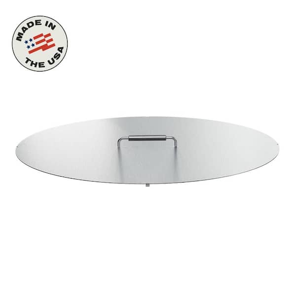 Breeo X Series Stainless Steel Fire Pit Lid 30 -Weather-Resistant and Durable with Ergonomic Handle-Clean and Safe from Debris