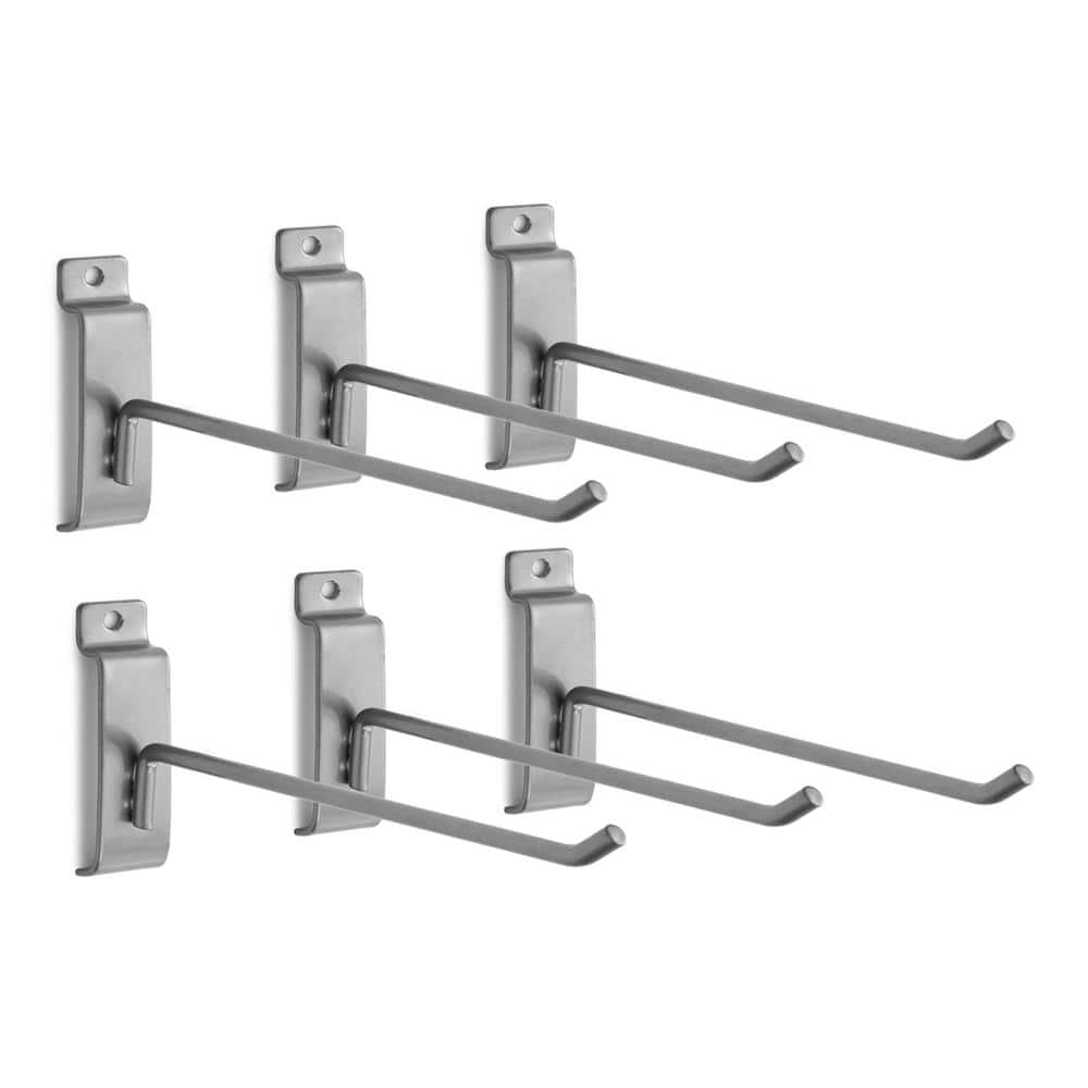 NewAge Products in. Slatwall Accessories Single Hooks (6-Pack) 51781  The Home Depot