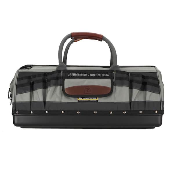 26in. 30-Pkt Orig inal Nylon Bag Adjustable Compartments Padded Handle Weatherproof Waterproof Shatterproof Zippered Top