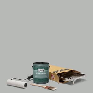 1 gal. #N460-3 Lunar Surface Extra Durable Semi-Gloss Enamel Interior Paint & 5-Piece Wooster Set All-in-One Project Kit
