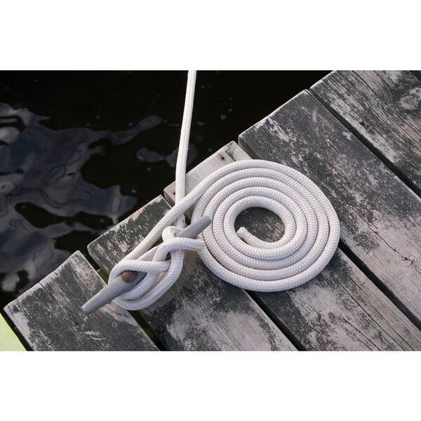 ANCHOR ROPE DOCK LINE 3/8" X 400' BRAIDED 100% NYLON SILVER MADE IN USA ANCHOR ROPE DOCK LINE 3/8" X 400' BRAIDED 100% NYLON SILVER MADE IN USA