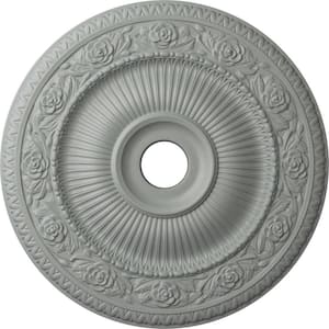24-1/4" x 3-7/8" ID x 2" Logan Urethane Ceiling Medallion (Fits Canopies upto 6-1/8"), Primed White