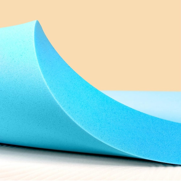 SUBRTEX Medium 4 in. Full Gel Memory Foam Mattress Topper, Convenient Shipping