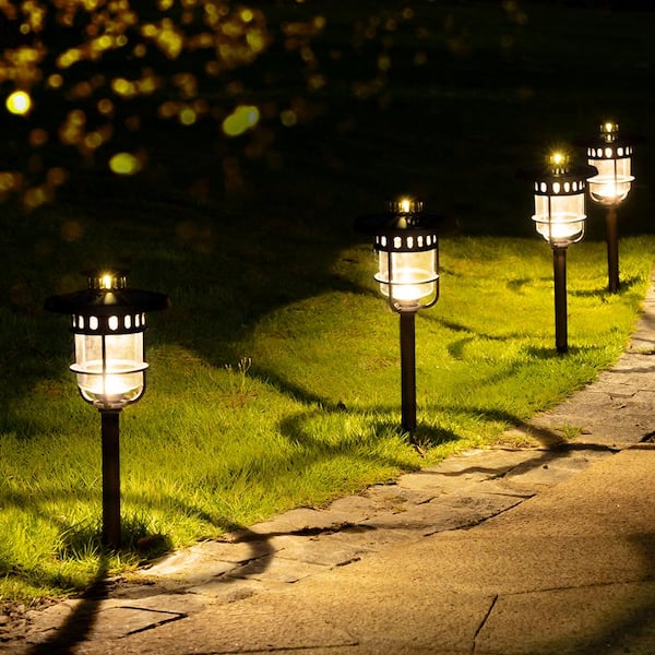 Solar Bronze Integrated LED Path Light (6-Pack)