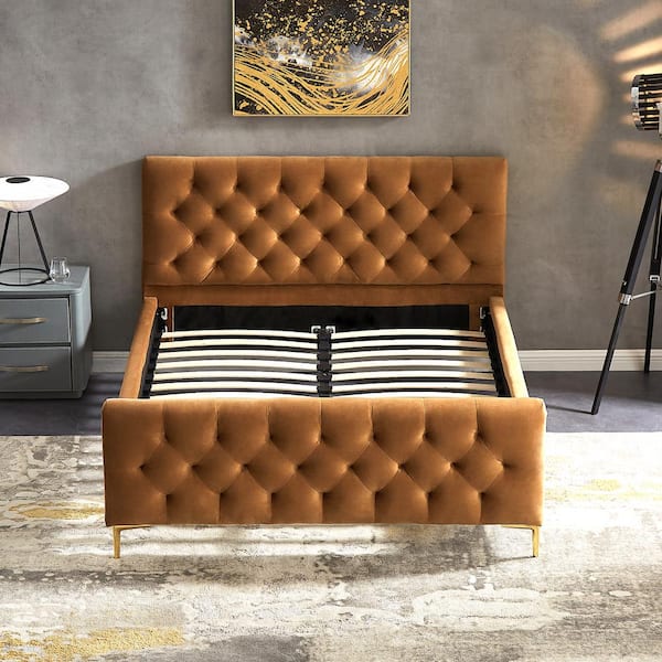 Ashcroft Furniture Co Bellinda Solid Wood Frame Queen Size 