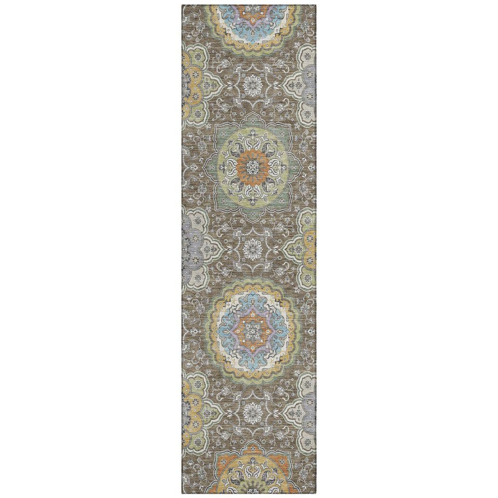 Chantille Machine Washable Indoor/Outdoor Abstract ACN2667 Taupe 2 ft. x 7 ft. Runner Rug price history on PriceWatchPro