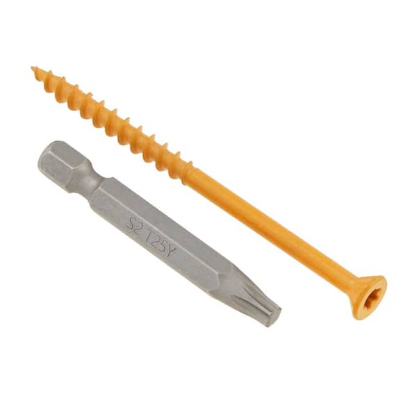 #9 x 3 in. Tan Star Torx Drive Flat Head Wood Deck Screw (900-Pack)