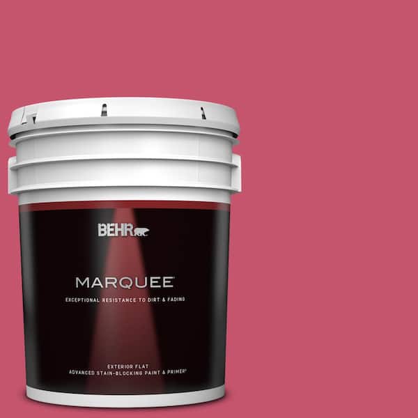BEHR MARQUEE 5 gal. #120B-7 Tropical Smoothie Flat Exterior Paint & Primer