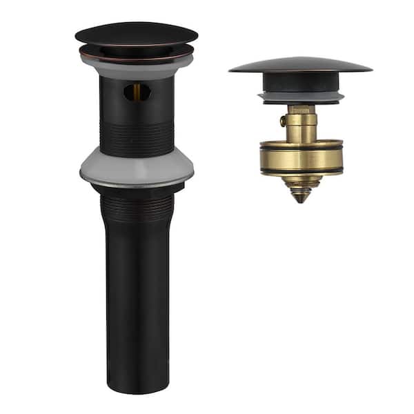 Bathroom Sink Pop-Up Drain with Overflow in Oil Rubbed Bronze