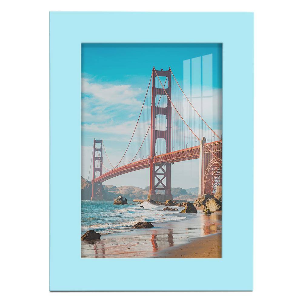Modern 5 in. x 7 in. Light Blue Picture Frame