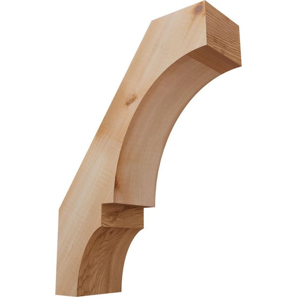 3 1/2"W x 10"D x 14"H Balboa Smooth Knee Brace, Western Red Cedar