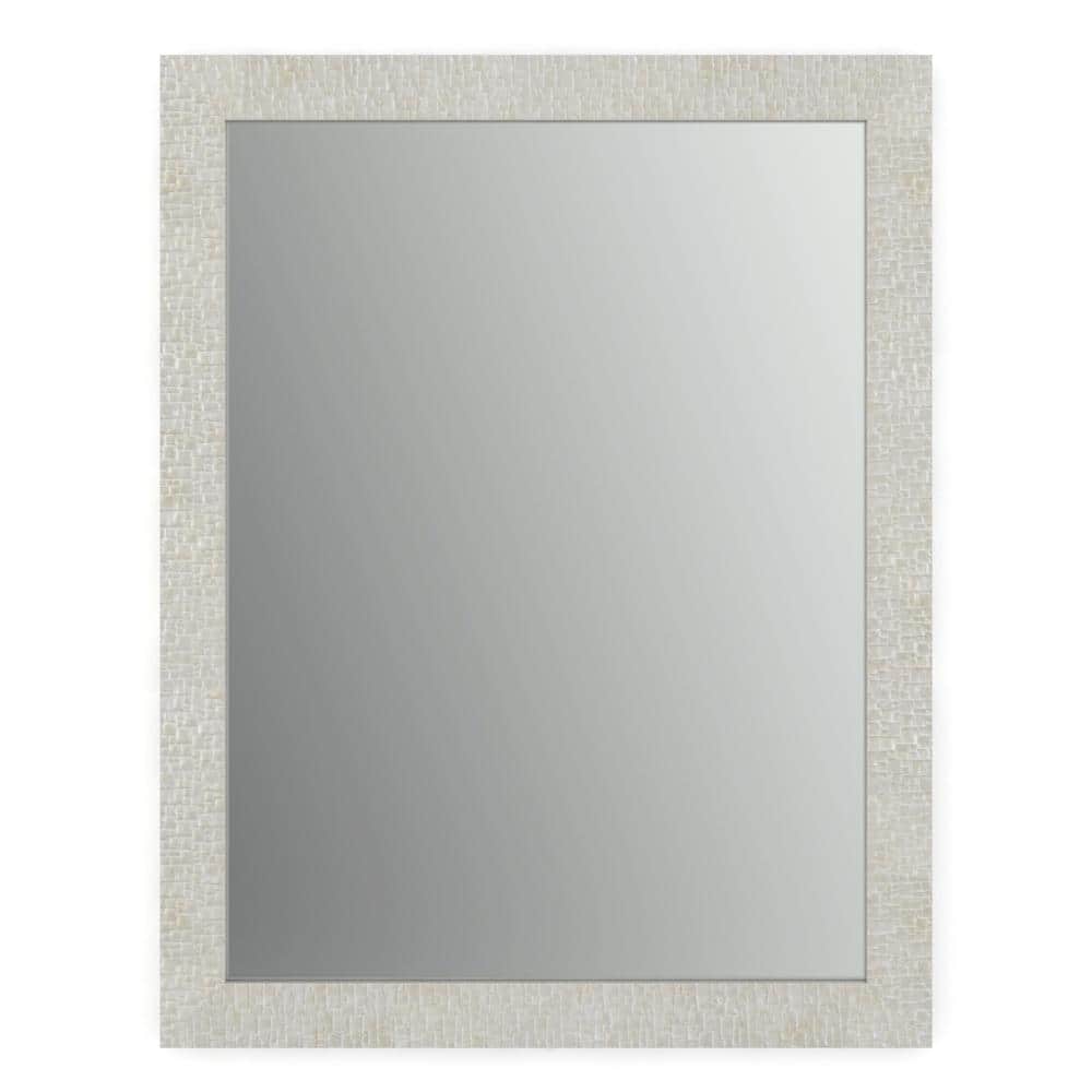 Reviews For Delta 23 In W X 33 In H S2 Framed Rectangular Standard Glass Bathroom Vanity Mirror In Stone Mosaic Fmirs2 Mst R The Home Depot