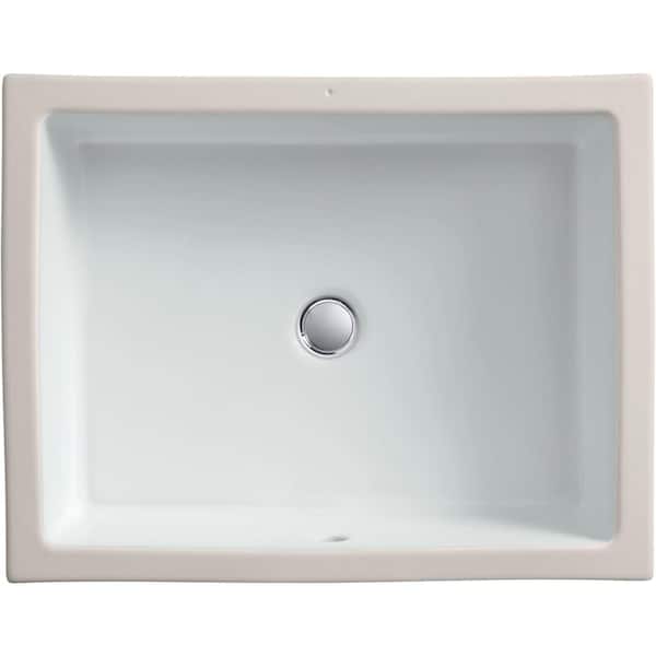 KOHLER Verticyl 13 in. Square Undermount Bathroom Sink in Ice Grey