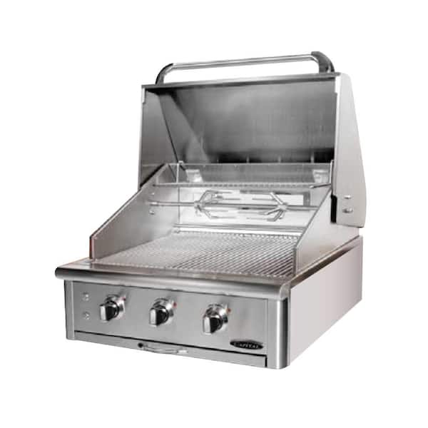 Capital Precision 3-Burner Built-In Stainless Steel Natural Gas Grill