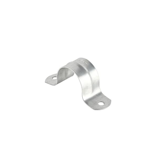 3/4 in. Galvanized Tube Strap, 2 Hole - 10 Pack