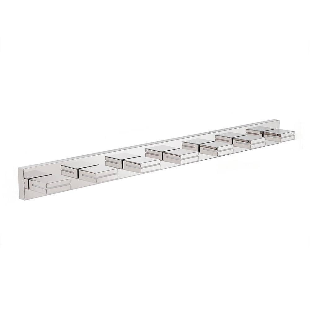 Modern Chrome 55.1 in. 7-Light LED Vanity Light