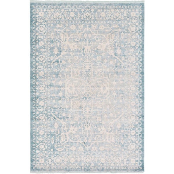Unique Loom New Classical Olympia Blue 7' 0 x 10' 0 Area Rug