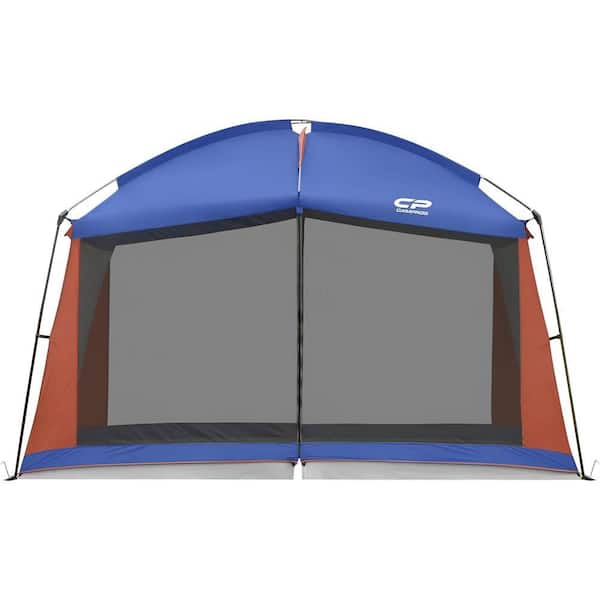 【havehad】Summer easy set-up Navy Lycvki Outdoor 12 ft. x 10 ft. x 90 in. 3-Person Navy Blue Fabric