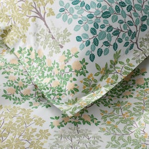 Company Cotton Trees In Bloom Floral Cotton Percale Sham