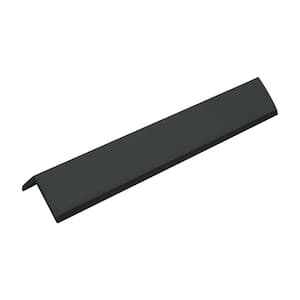 2 in. x 2.2 in. x 8.8 ft. Black Outdoor PVC Wall Siding End Trim (Set of 6-Pieces)