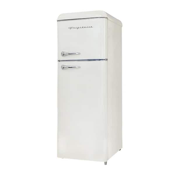 Frigidaire 7.5 cu. ft. Mini Fridge in Cream with Rounded Corners and Top  Freezer, Ivory