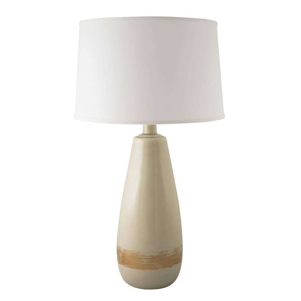 gold and grey bedside lamps