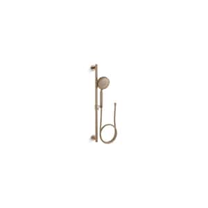 Purist 3-Spray Patterns 1.75 GPM 5 in. Wall Mount Fixed Shower Head Handshower Kit in Vibrant Brushed Bronze