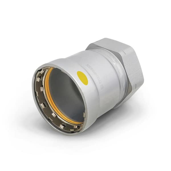 1/2 in. Carbon Steel Press x FPT Female Adapter HNBR Gas