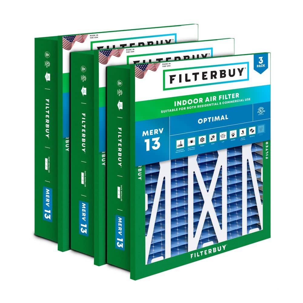 24 in. x 24 in. x 5 in. MERV 13 (FPR 10) Health Defense Pleated HVAC Furnace Air Filters for Honeywell Grille (3-Pack) price history on PriceWatchPro