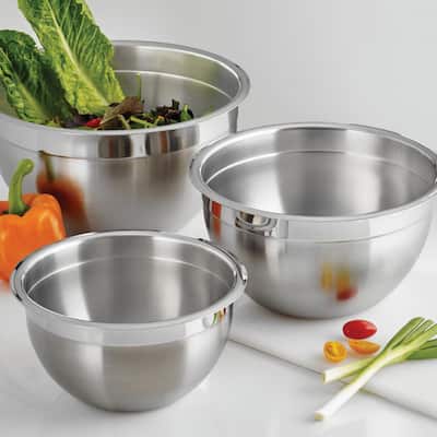 Gourmet 3-Piece Stainless Steel Mixing Bowls