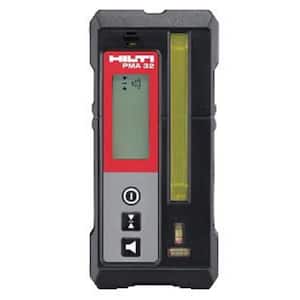 PMA 32 Red and Green Line Laser Level Receiver with Magnets on Top